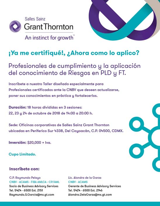 Taller Prevención Lavado de Dinero